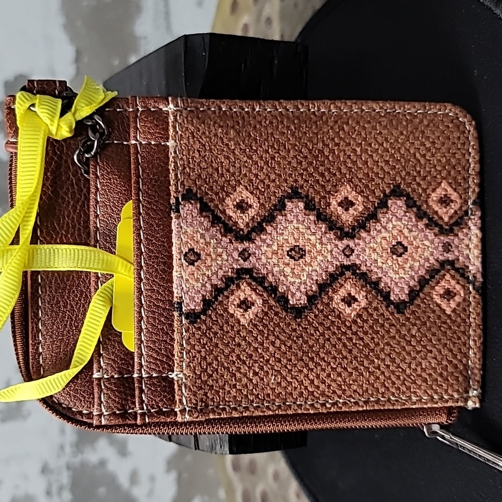 WG2203-W005DBR Canvas Cardholder